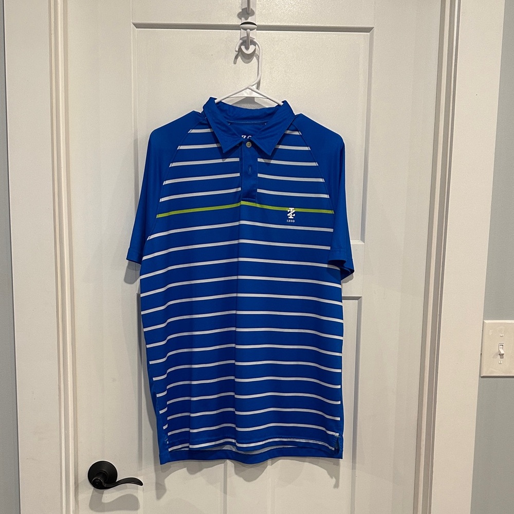 Men's IZOD Blue Striped Polo Shirt
